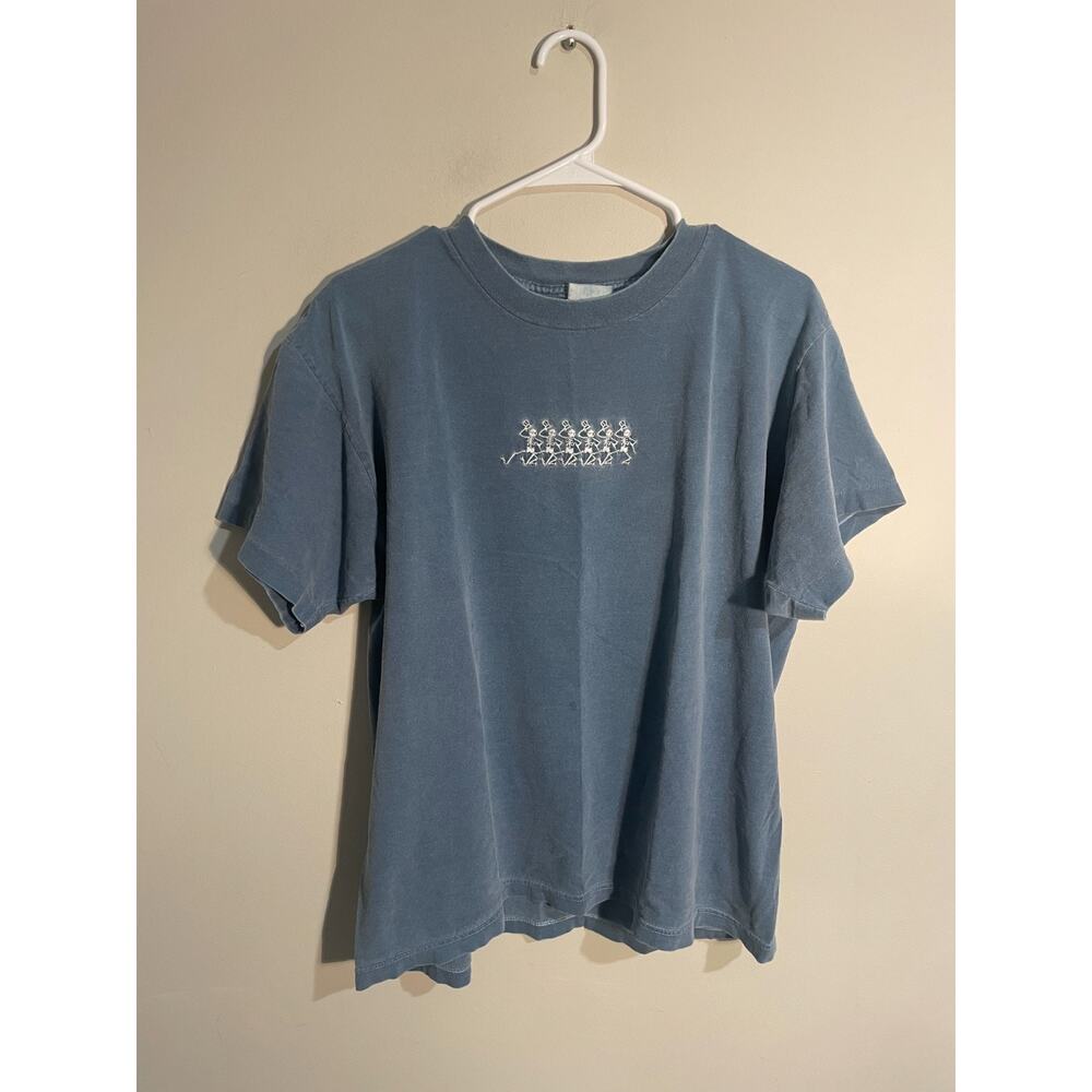Vintage Grateful Dead Dancing Skeletons Short‎ Sleeve Shirt Size M Single Stitch